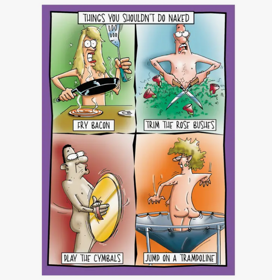 Things You Shouldn't Do Naked - Funny Birthday Card