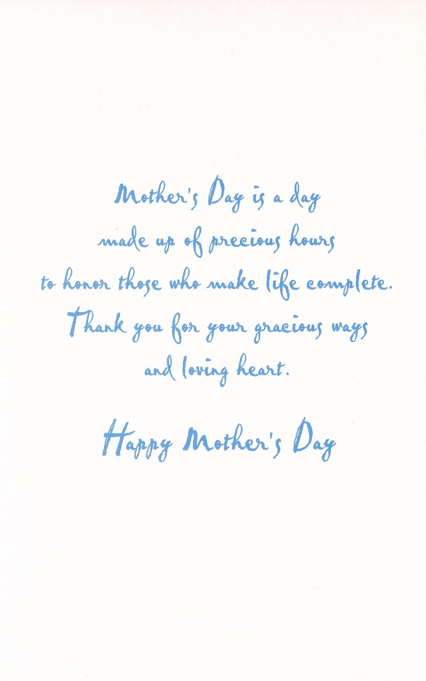 For Granddaughter on Mother's Day Card