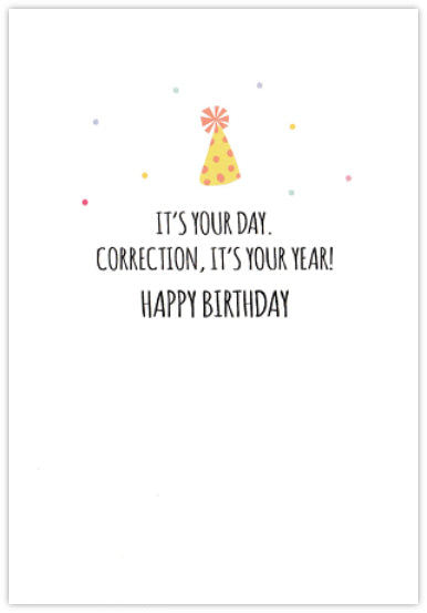 Best. Day. Ever. Cat Birthday Card