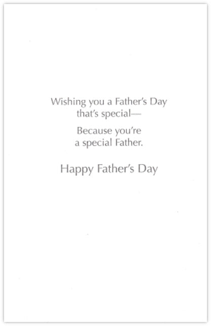 For a Special Father; Father's Day Card