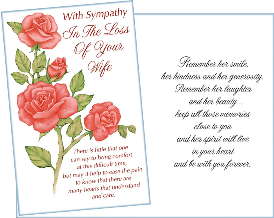 Loss of Wife Sympathy Card