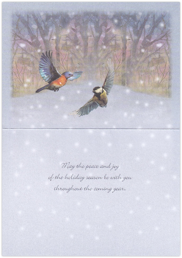 Bird Gathering Holiday Card