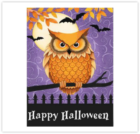 Owl Happy Halloween Card