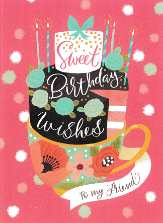 Sweet Birthday Wishes To My Friend Card