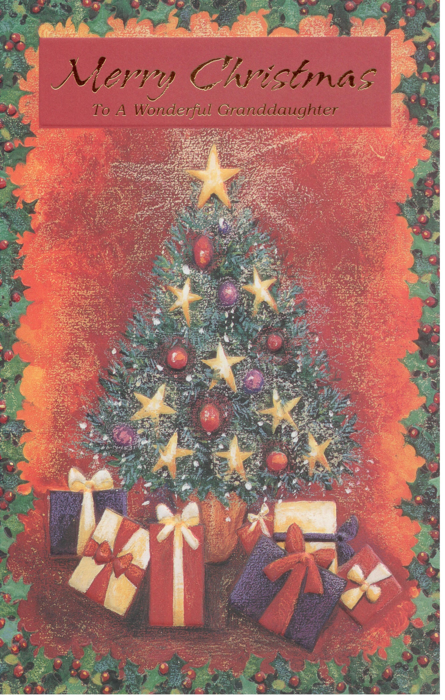For Granddaughter Christmas Card
