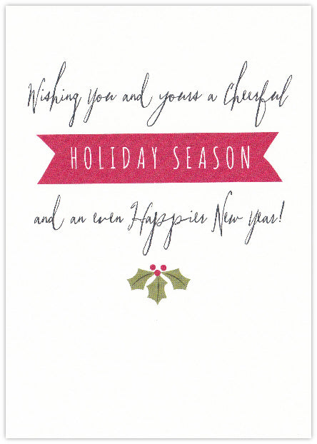 Wreath Season's Greetings Card