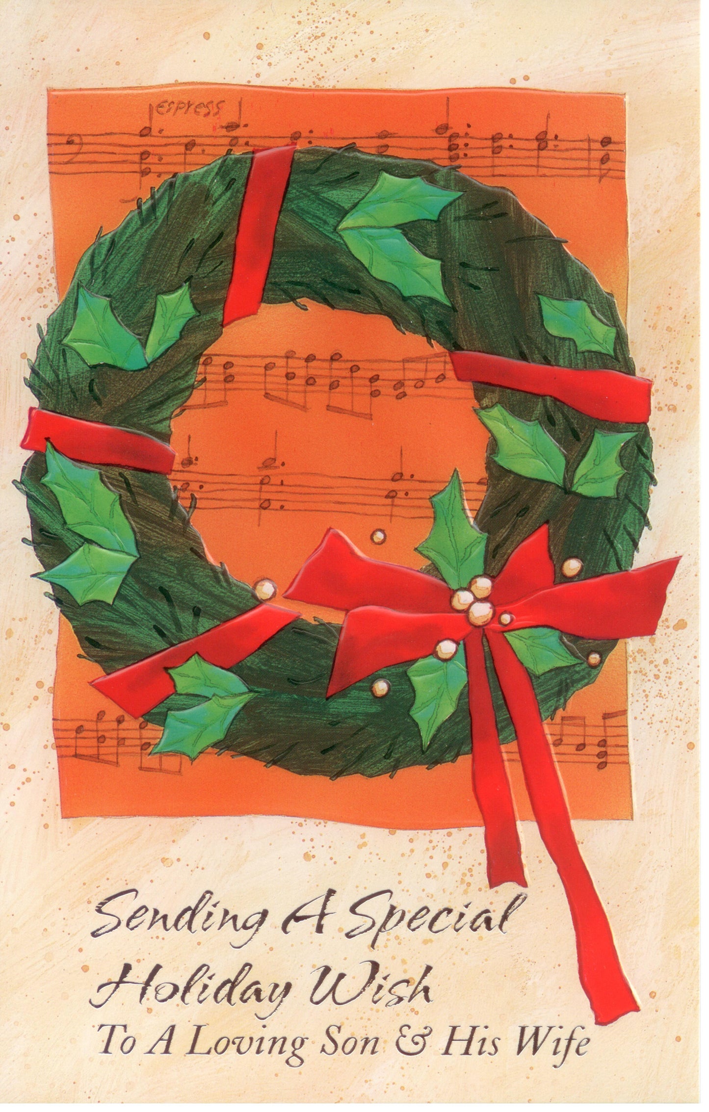 Son & His Wife Christmas Card