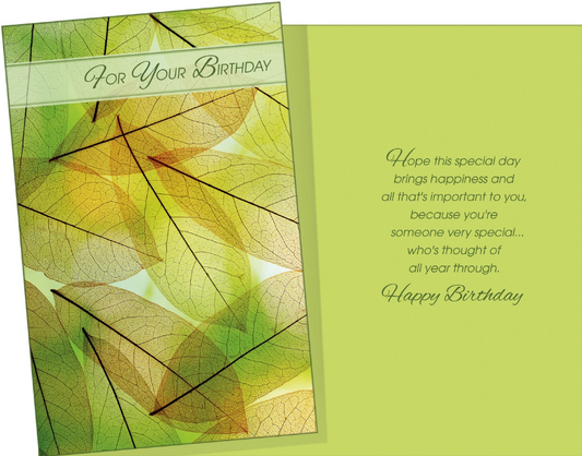 For Your Birthday Card