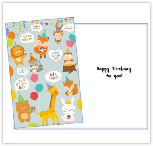 Cute Animals Birthday Card