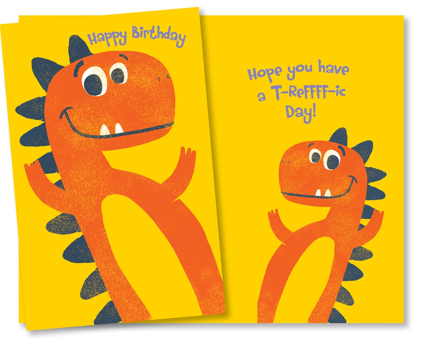Dinosaur Happy Birthday Card