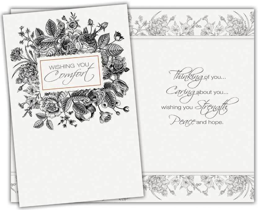 Wishing you Comfort Sympathy Card