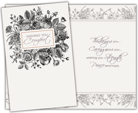 Wishing you Comfort Sympathy Card