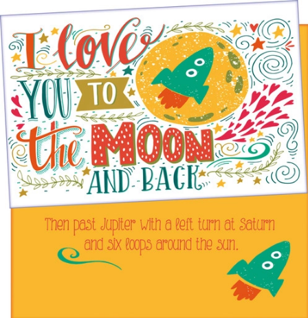 I Love You to the Moon and Back Card