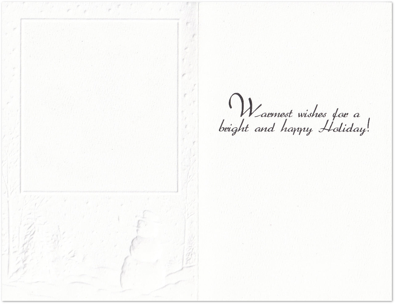 Snowman Holiday Card