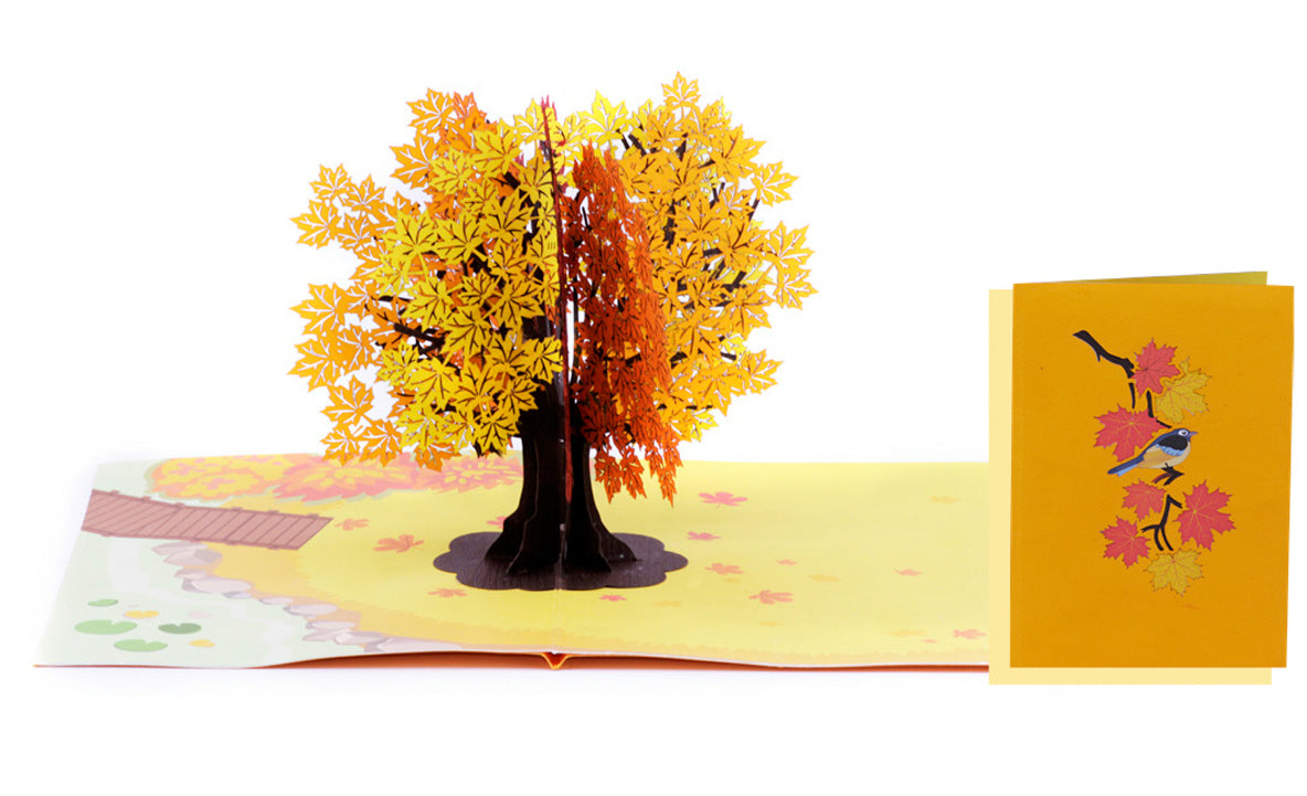 Autumn Maple Tree Pop-Up Card