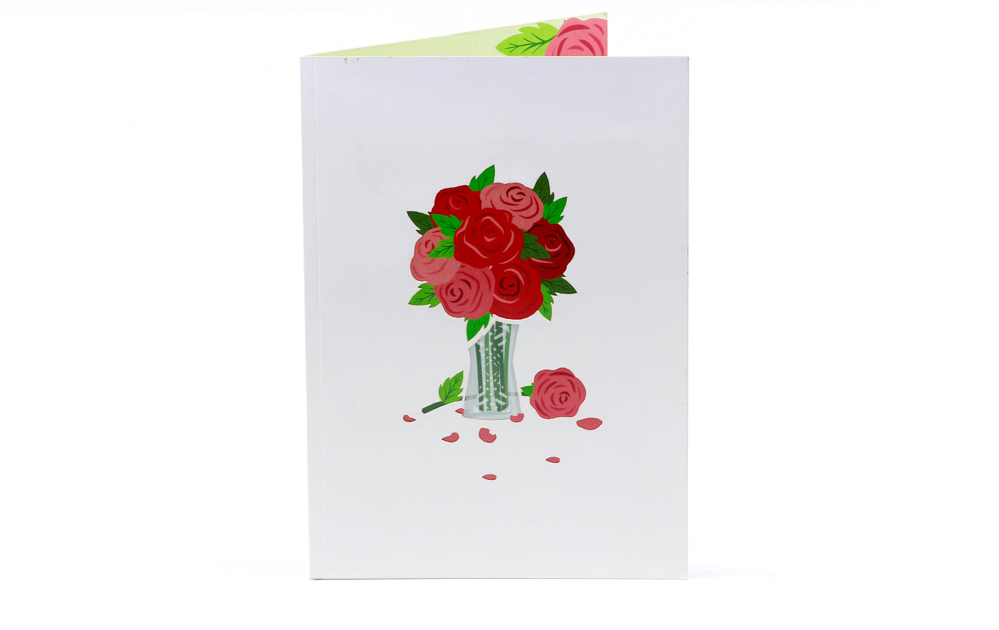 Bouquet of Red Roses Pop-Up Card