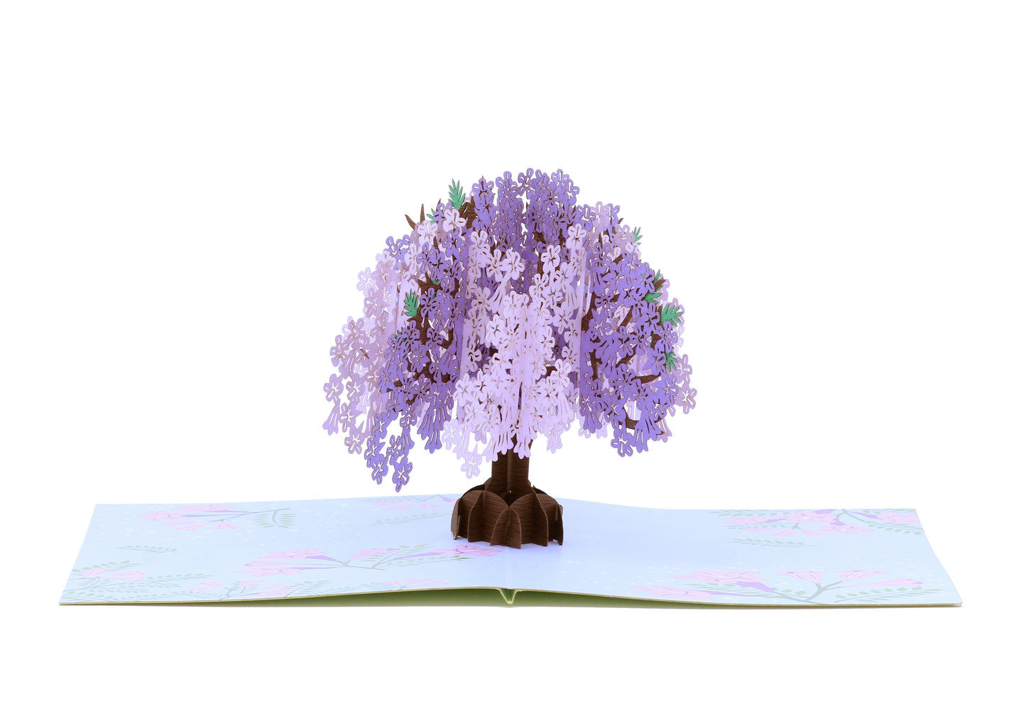 Floral Jacaranda Tree Pop-Up Card