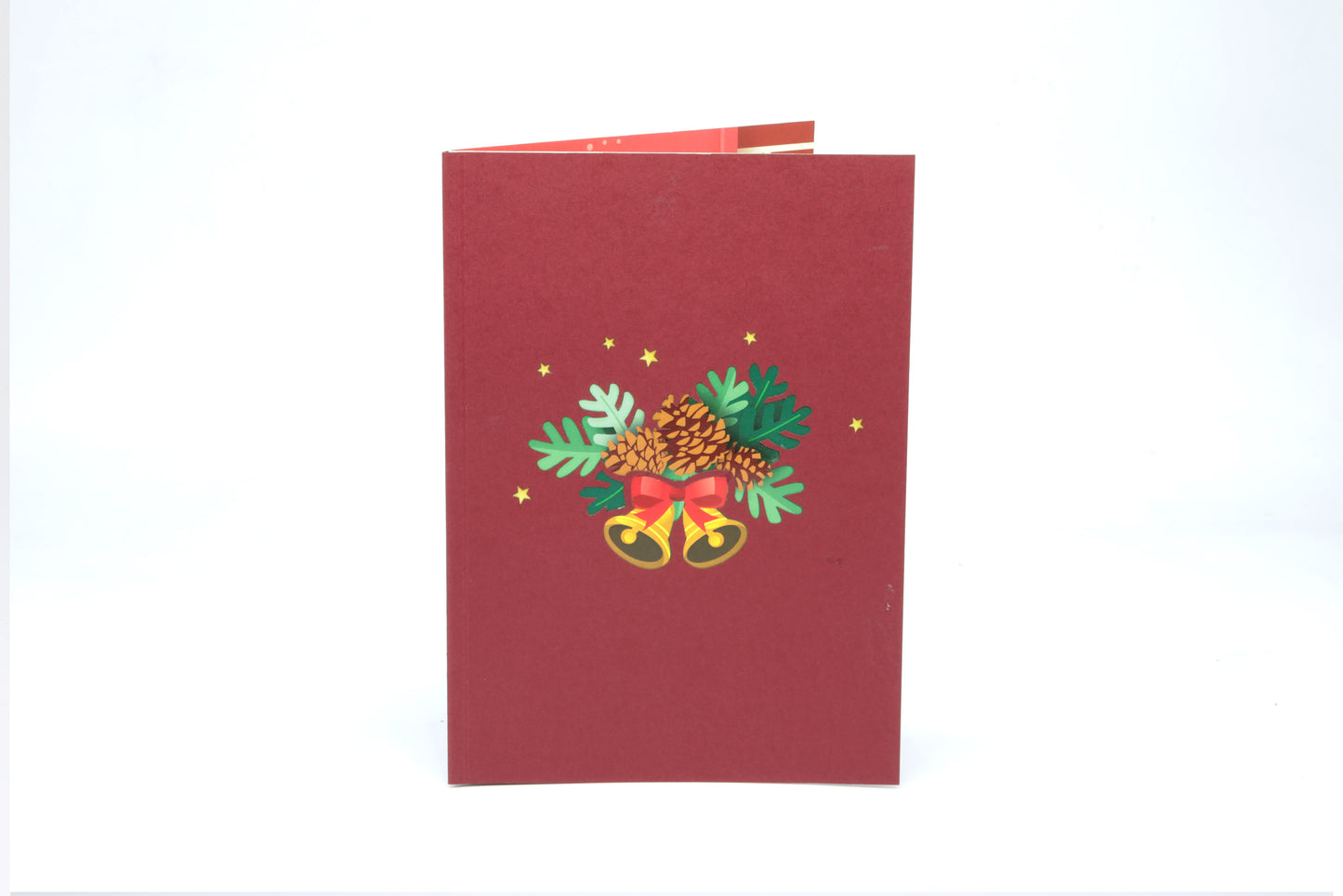 Festive Holiday Wreath Pop-Up Card