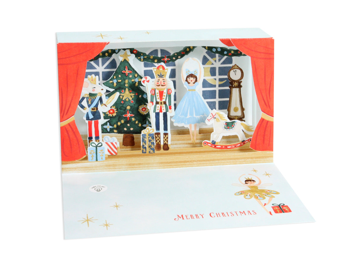 LED Illuminated Shadowbox Card - Nutcracker