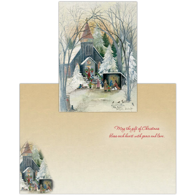 Holy Night Christmas Card