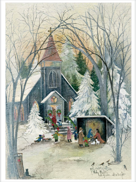 Holy Night Christmas Card