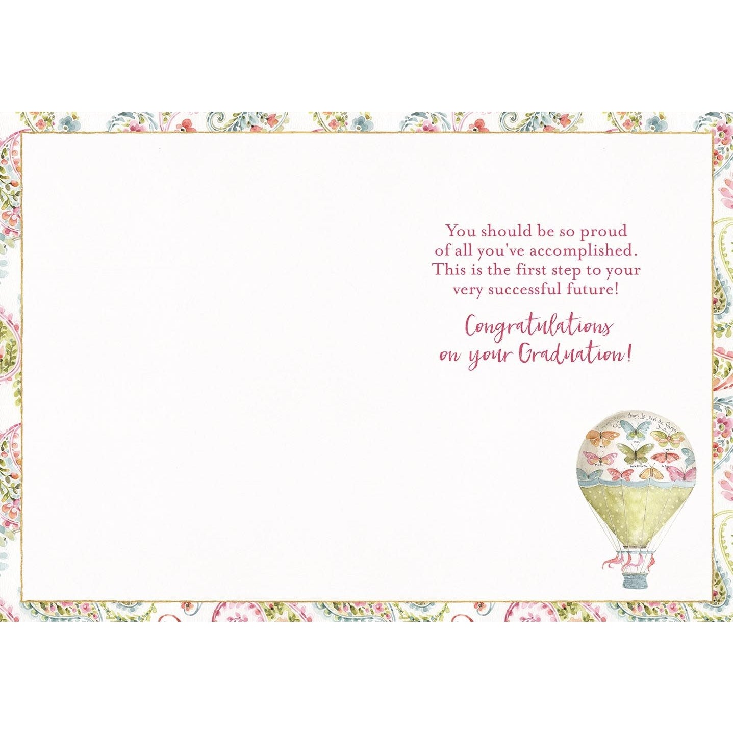 Hot Air Balloons Graduation Card