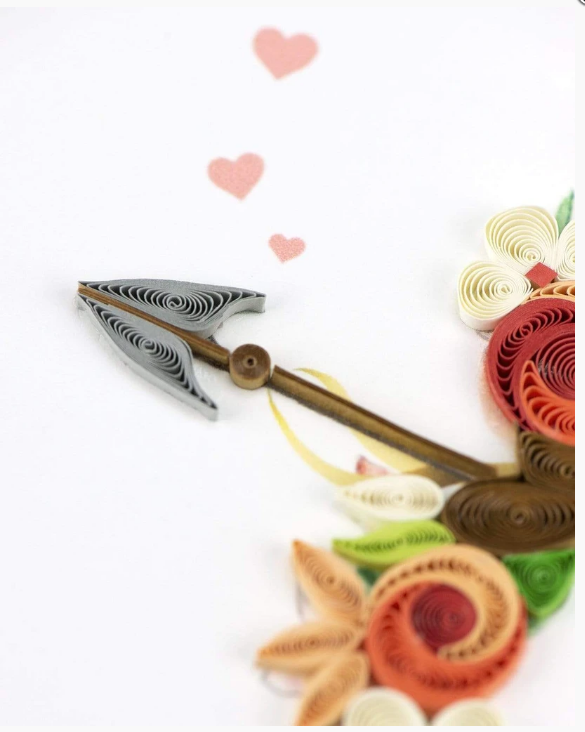 Cupid's Arrow Quilling Card