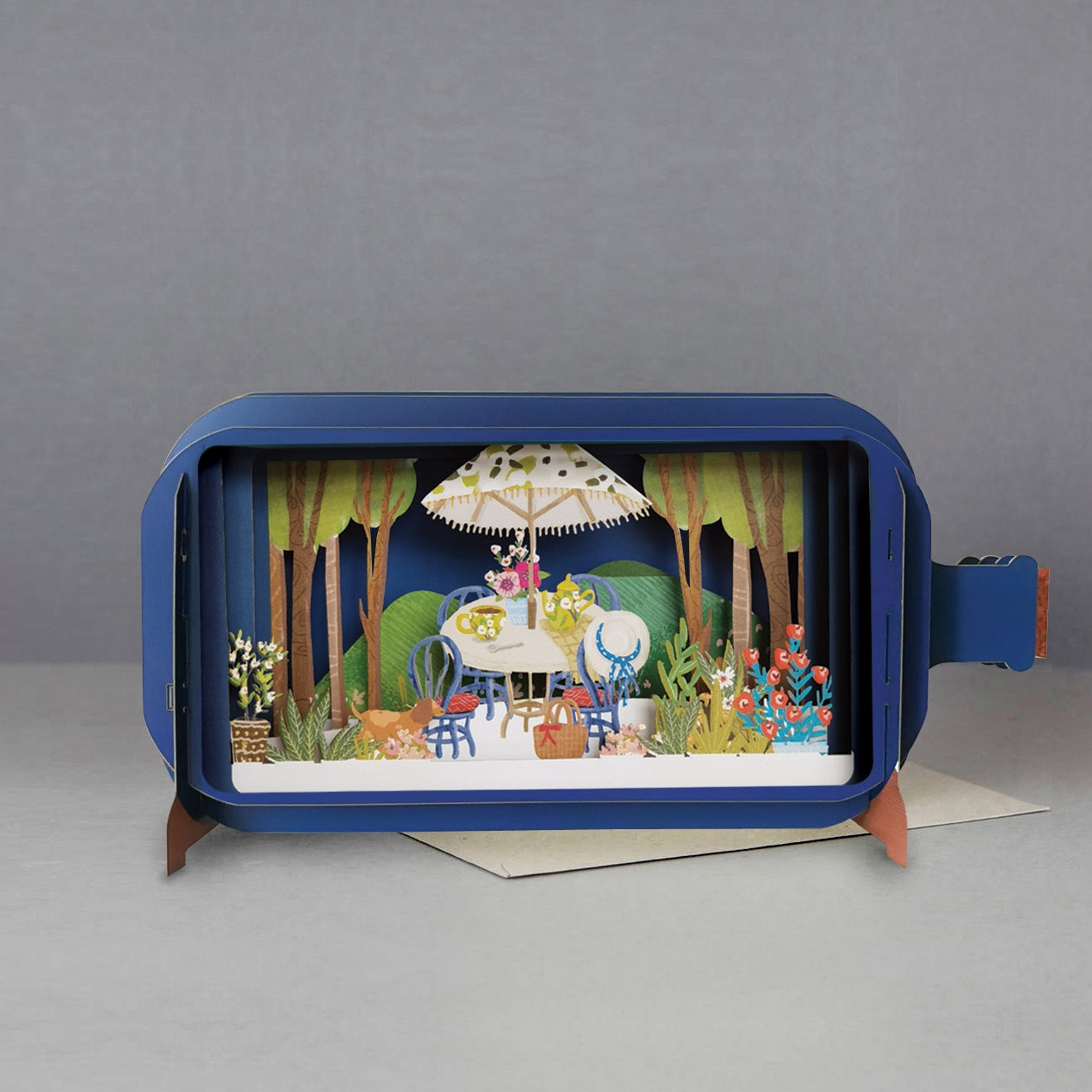 Message in a Bottle - Tea Party Pop-Up Card