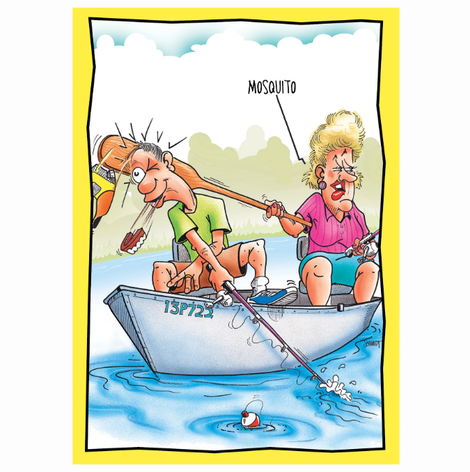 Mosquito Whack - Funny Anniversary Card