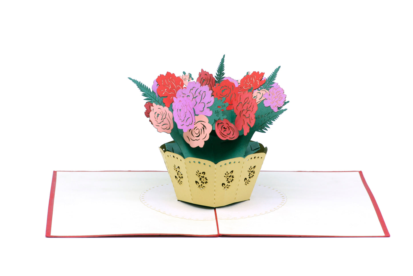 Roses Bouquet Pop-Up Card