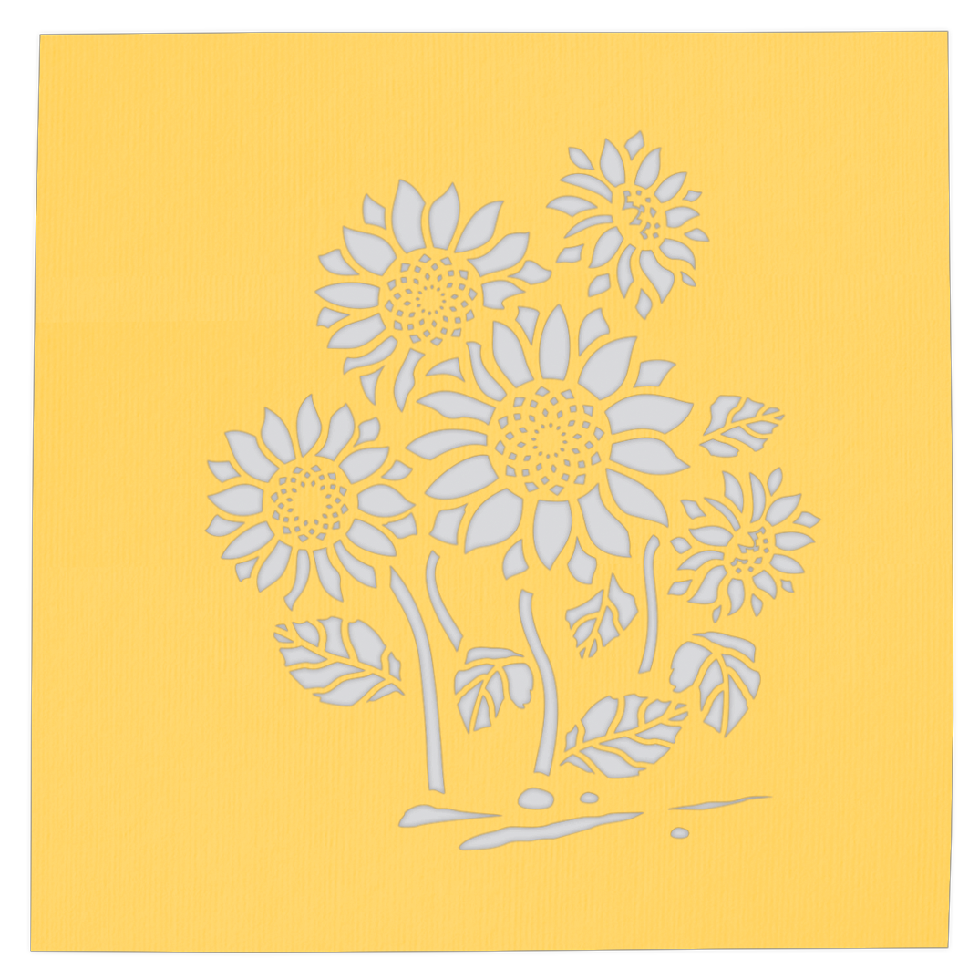 Bunch of Sunflowers Pop-Up Card