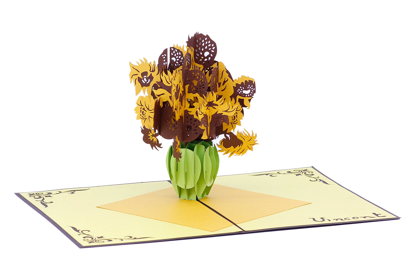 Van Gogh Sunflowers Pop-Up Card