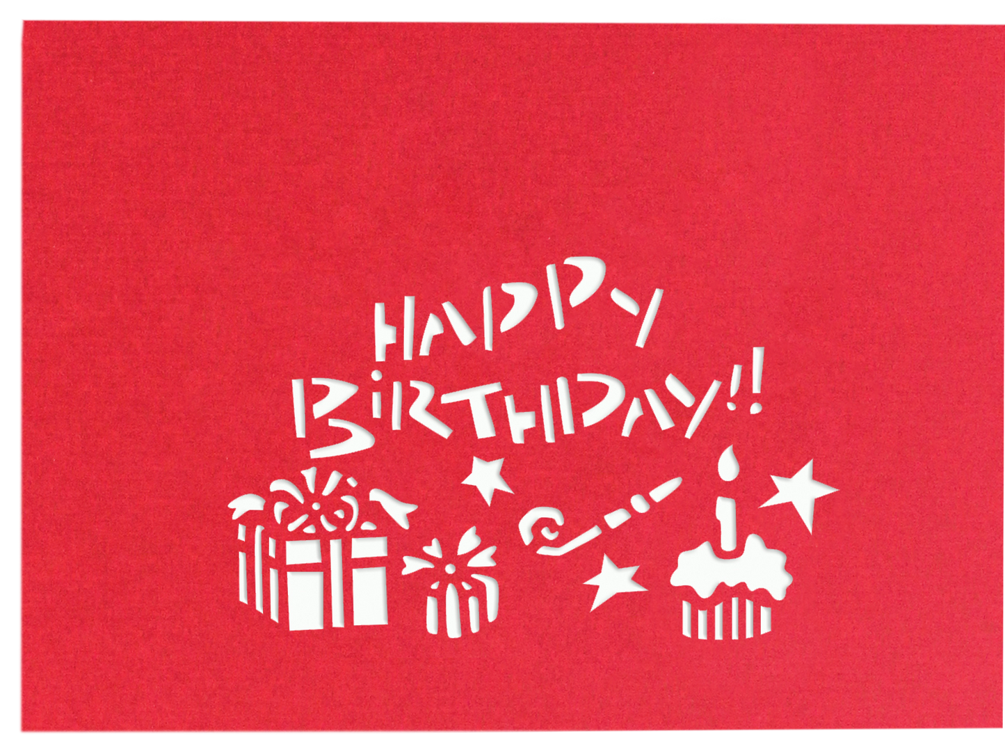 Gift Boxes Happy Birthday Pop-Up Card
