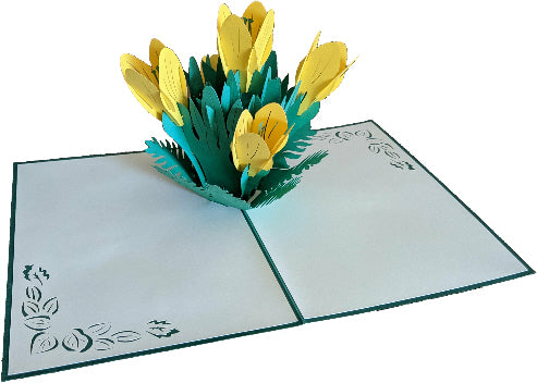 Yellow Lilies Pop-Up Card