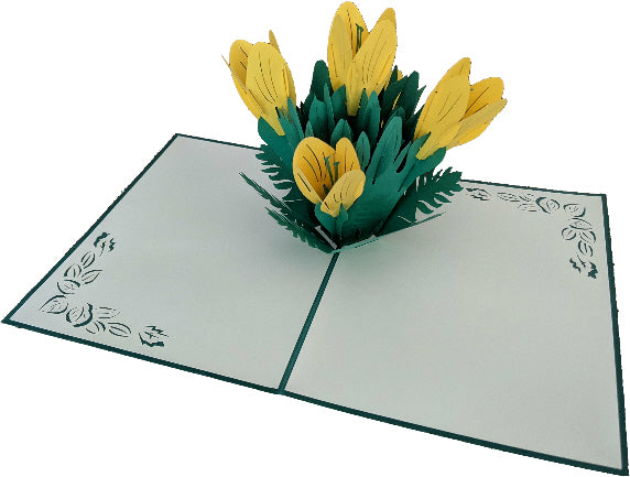 Yellow Lilies Pop-Up Card