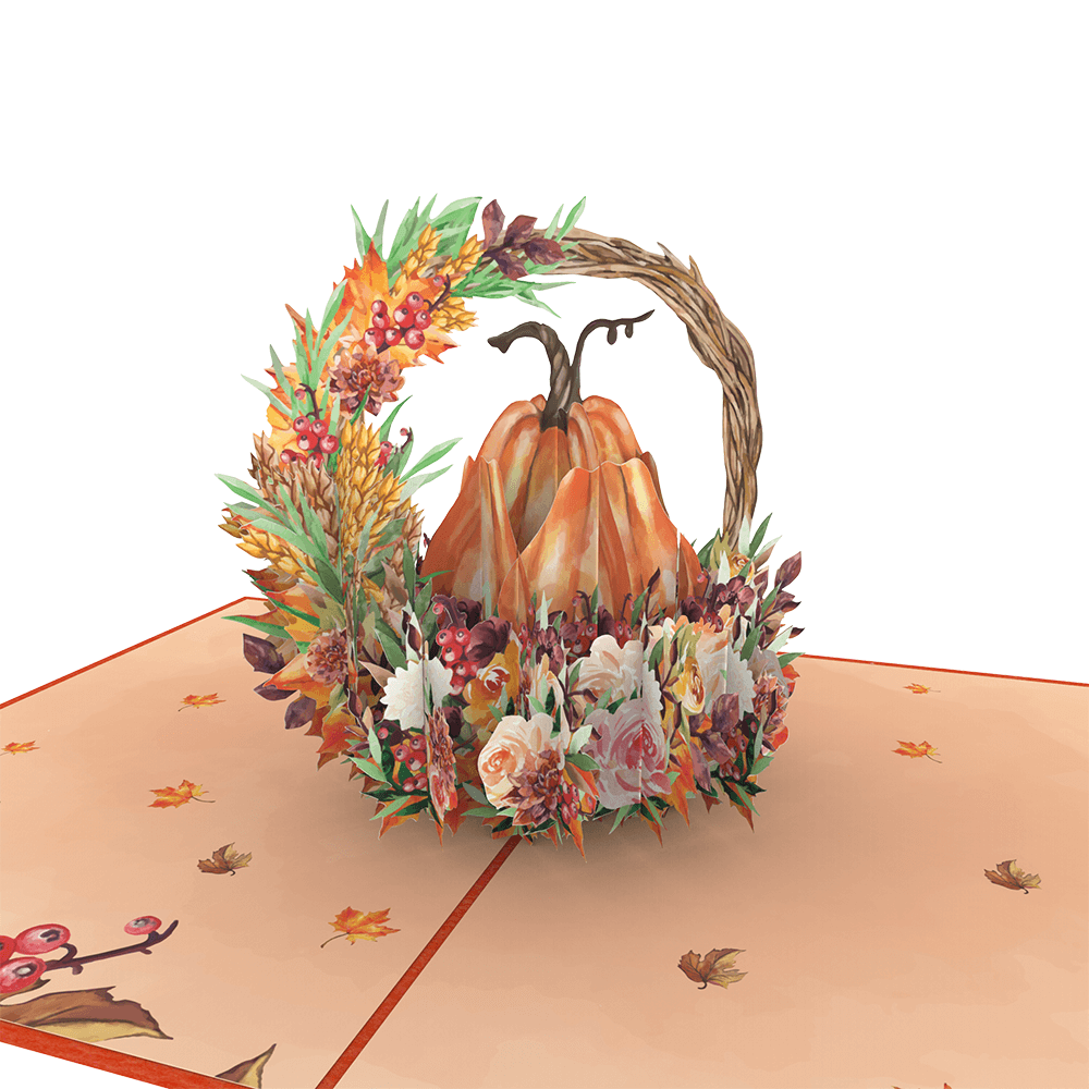 Pumpkin Basket Pop-Up Card