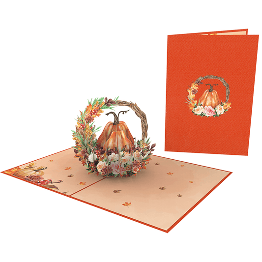 Pumpkin Basket Pop-Up Card