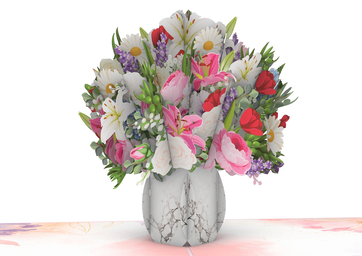 Floral Vase Pop-Up Card