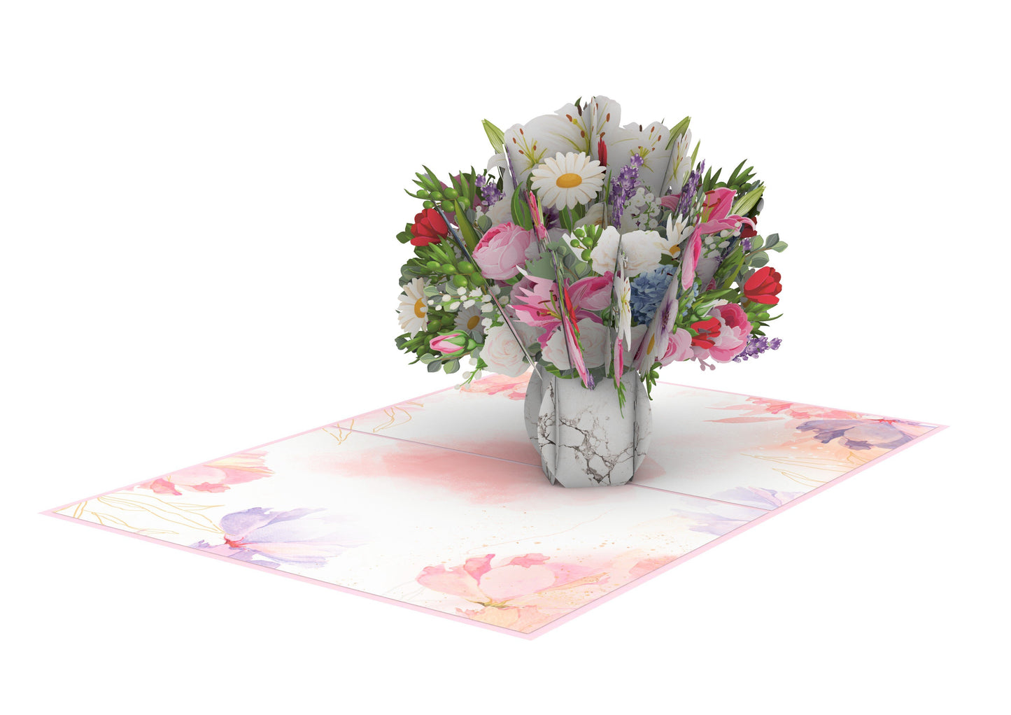 Floral Vase Pop-Up Card