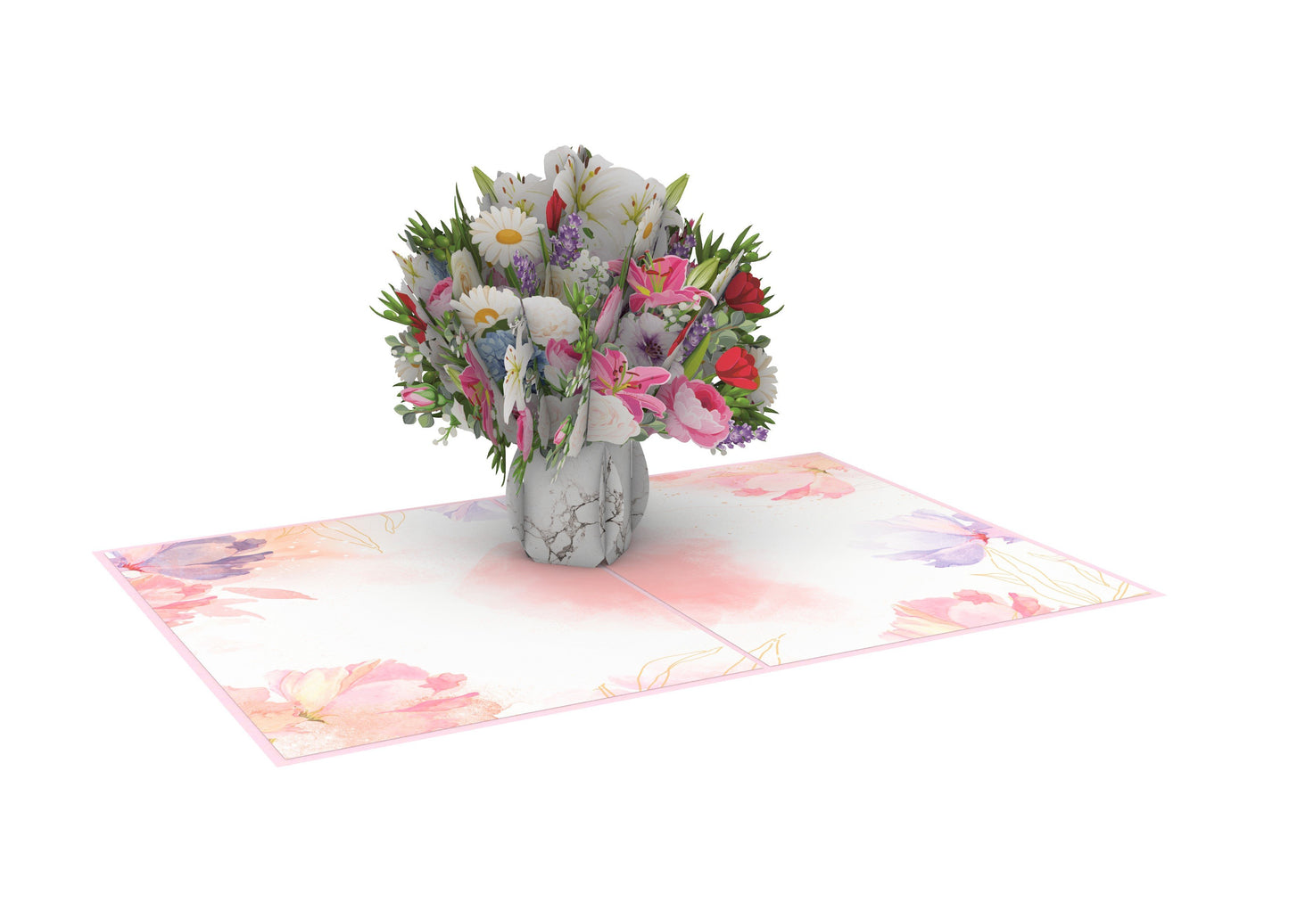 Floral Vase Pop-Up Card