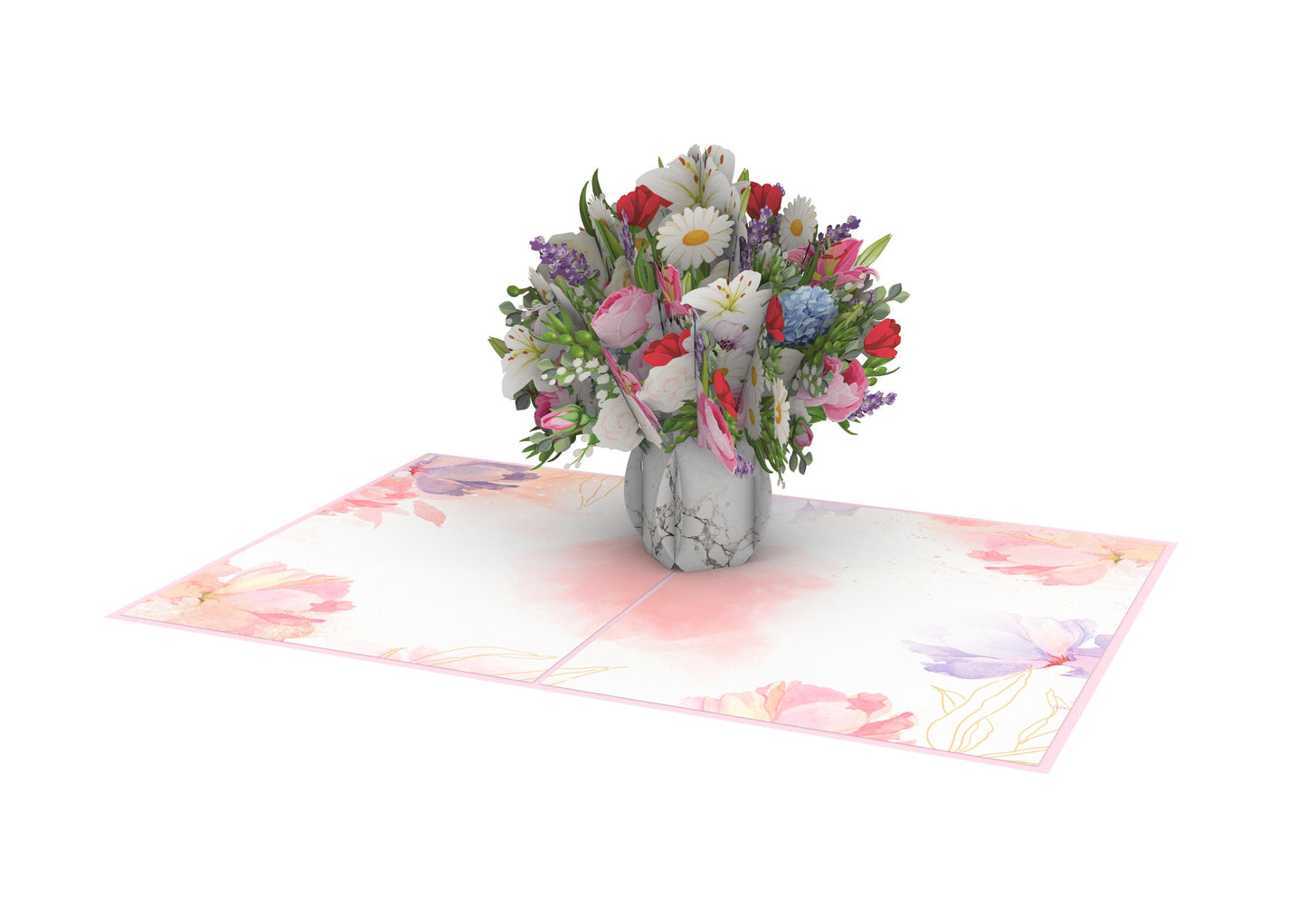 Floral Vase Pop-Up Card