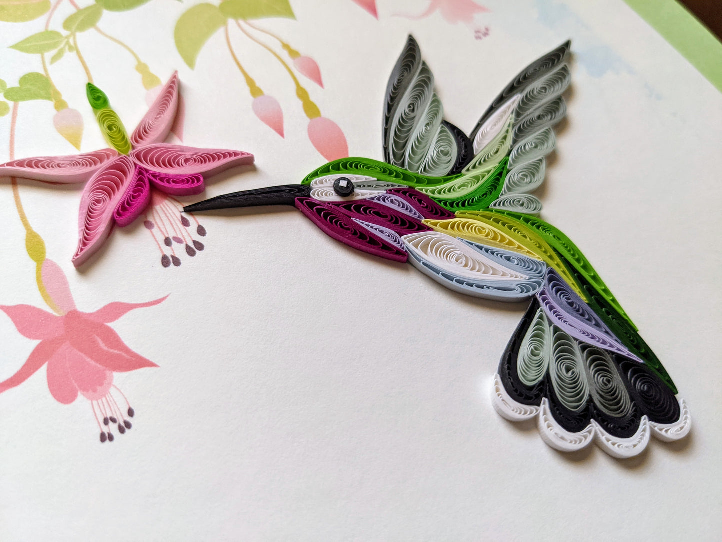 Hummingbird Quilling Card