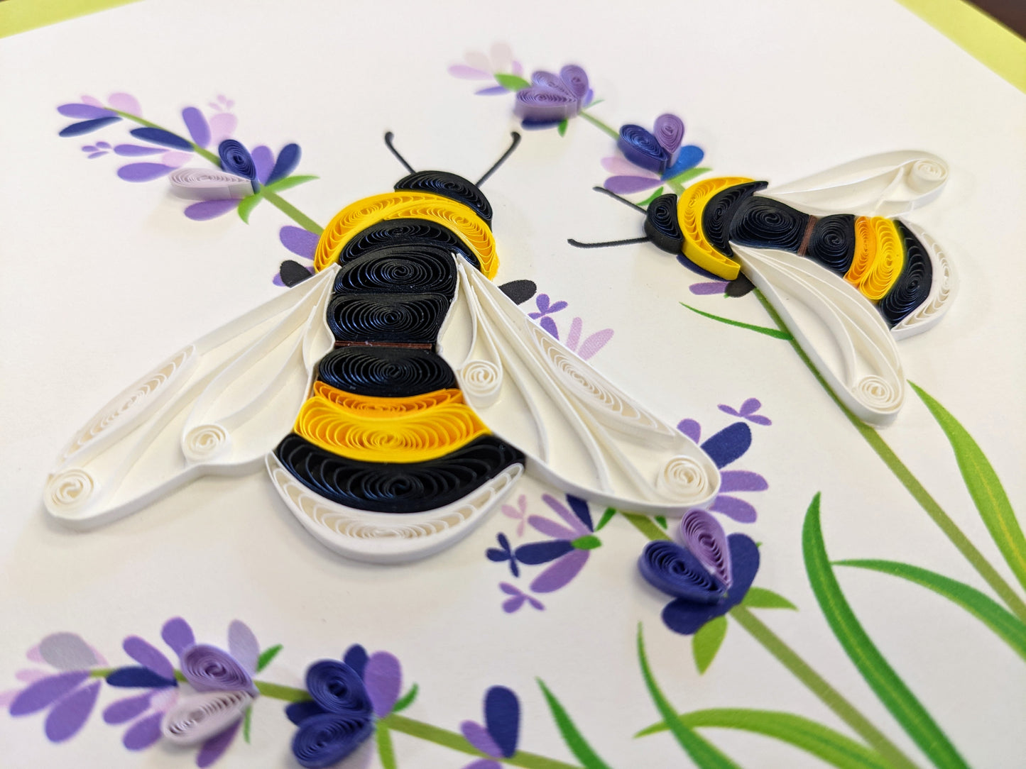 Bumblebees Quilling Card