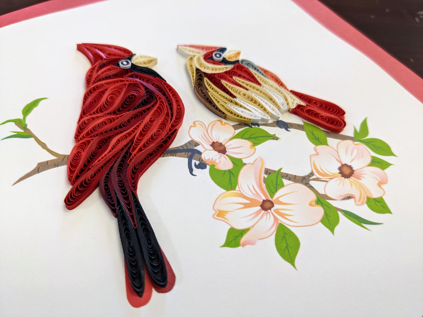 Cardinals Quilling Card