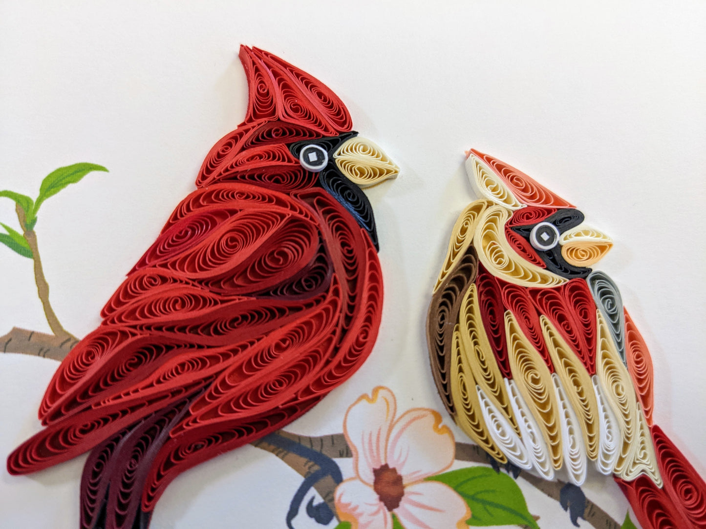 Cardinals Quilling Card