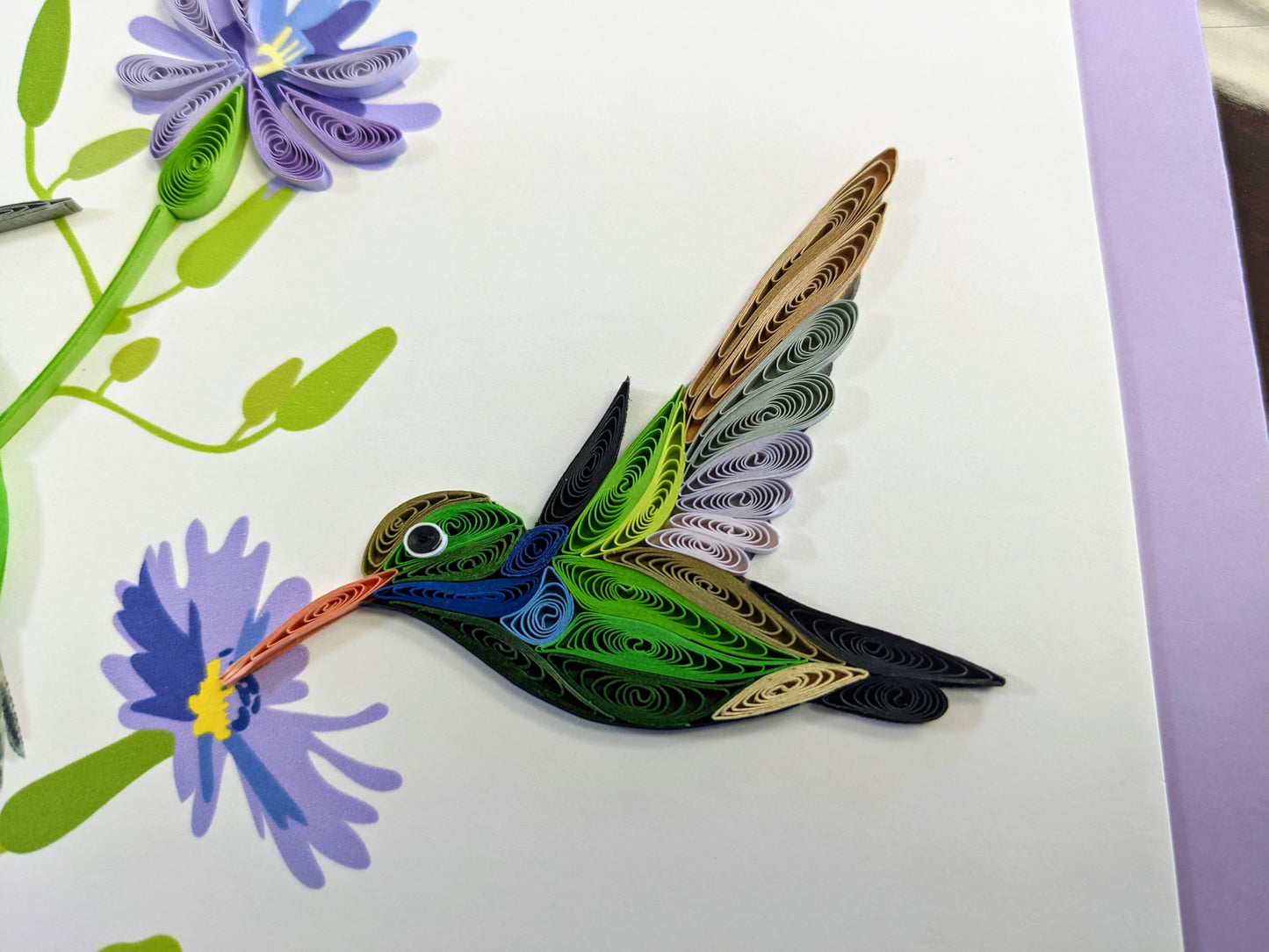 Hummingbirds Quilling Card