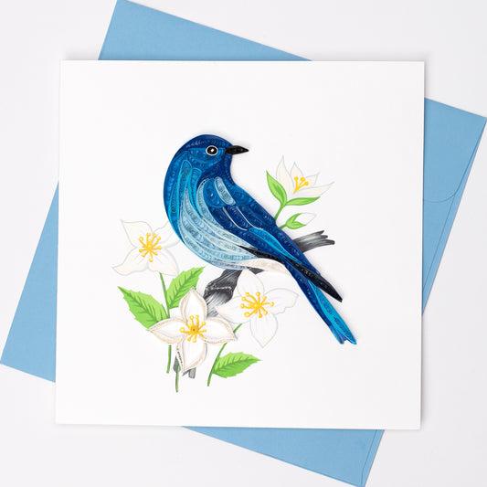 Bluebird Quilling Card
