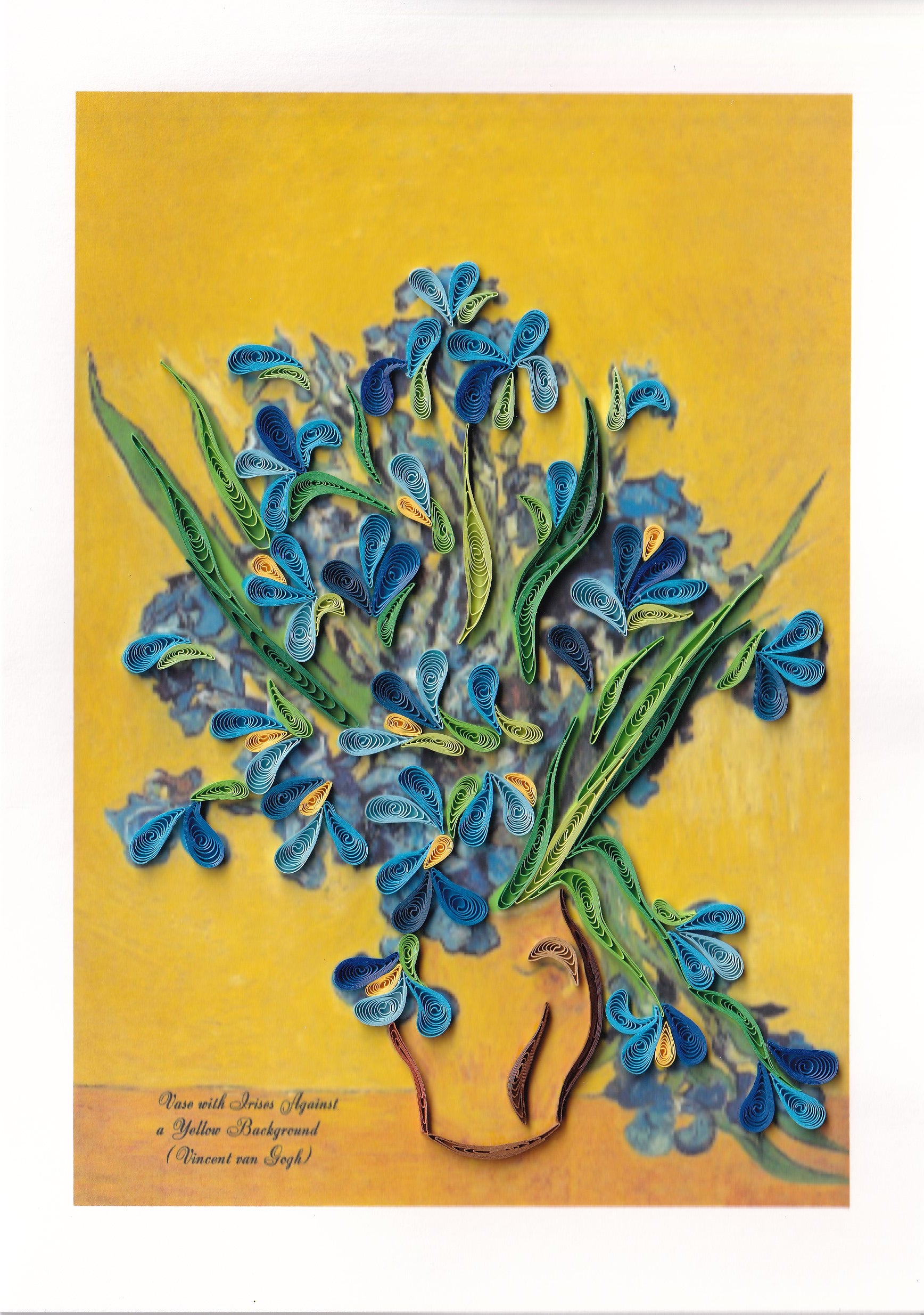 Artist Series - Quilled Starry Night, Van Gogh Card