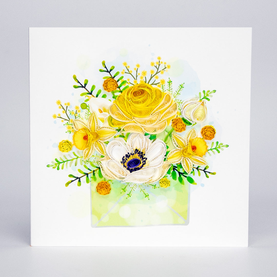 Floral Letter Quilling Card