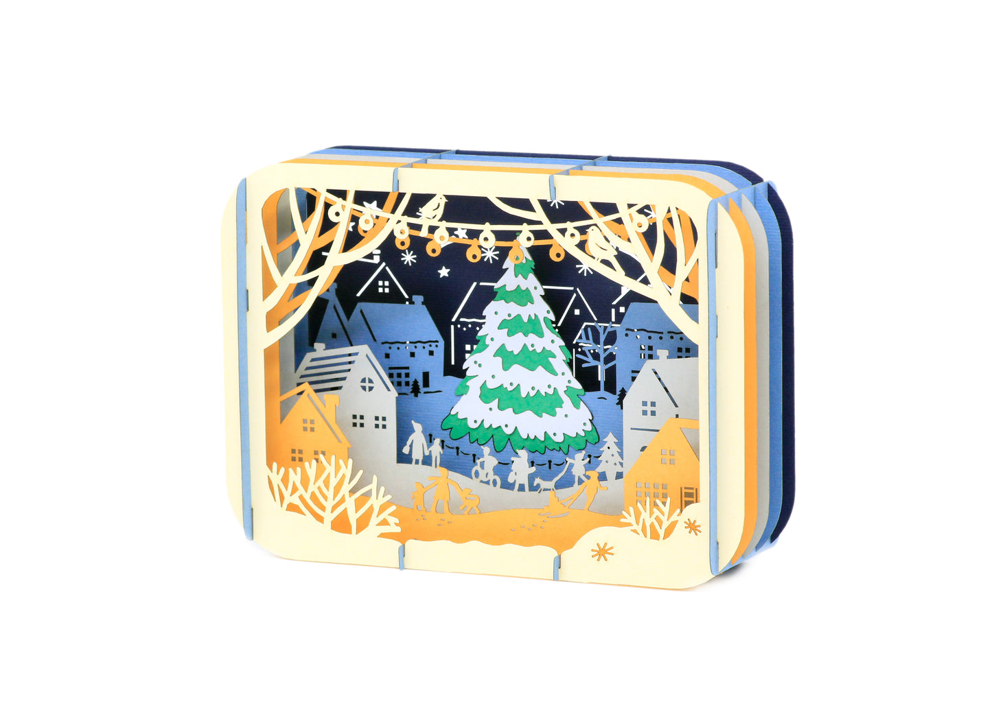 Silent Night Theater Box Pop-Up Card